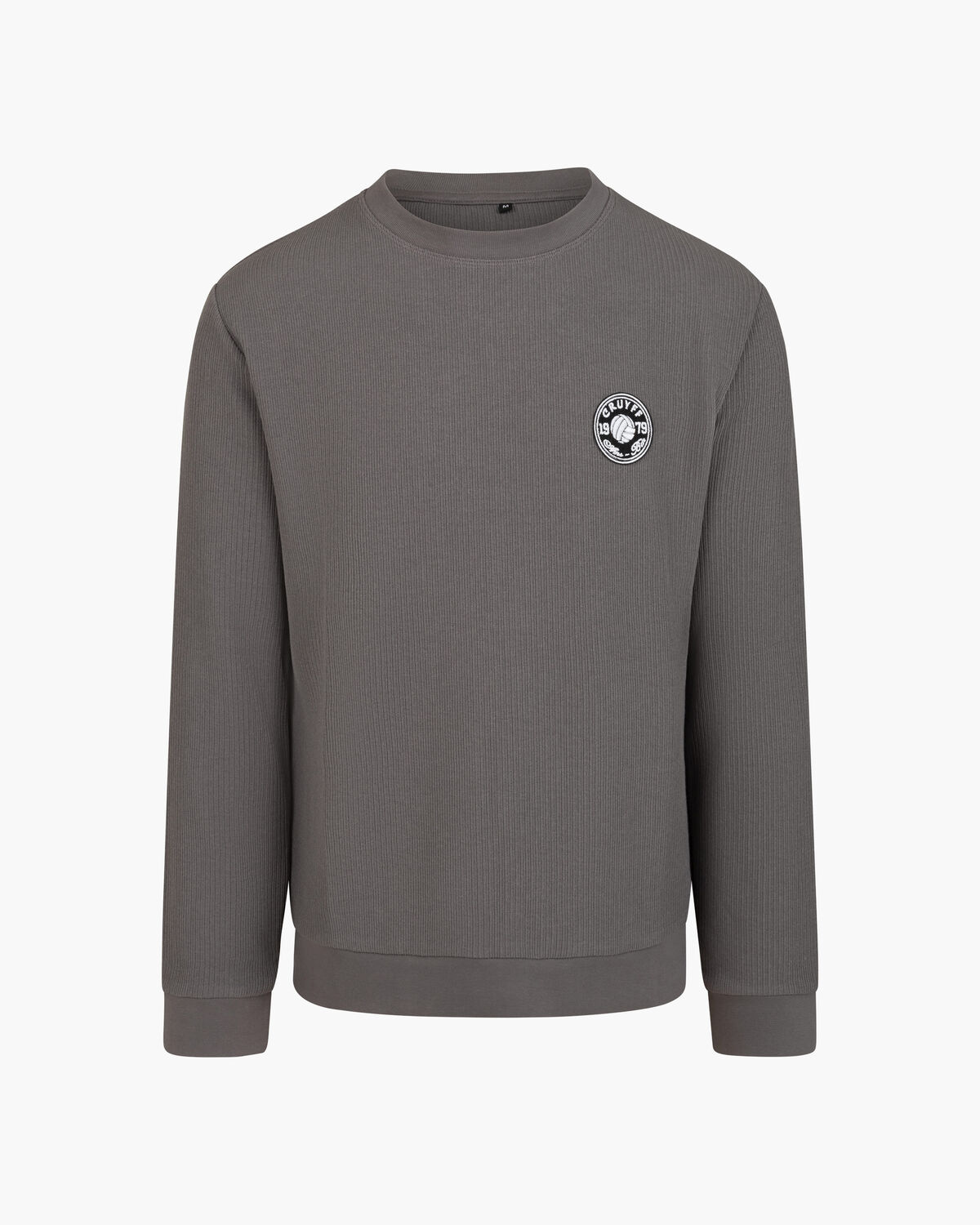 Retro Badge Jumper, Grey, hi-res