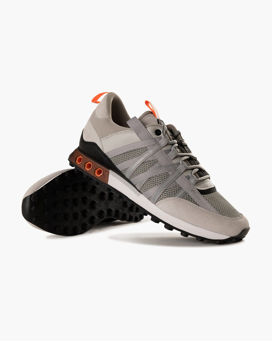 Fearia Hex - Titanium Mesh/Suede, Grey/Orange, hi-res