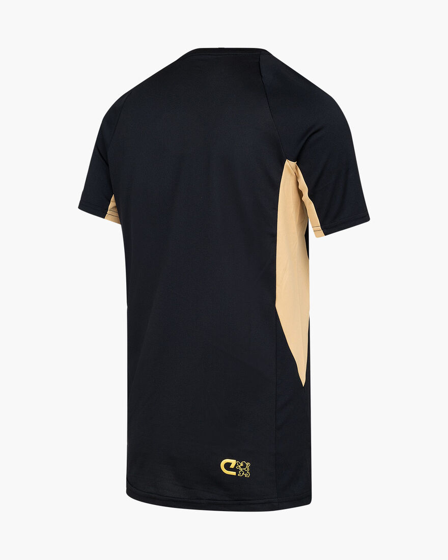 Cruyff Tech Turn Shirt Senior, Black/Gold, hi-res