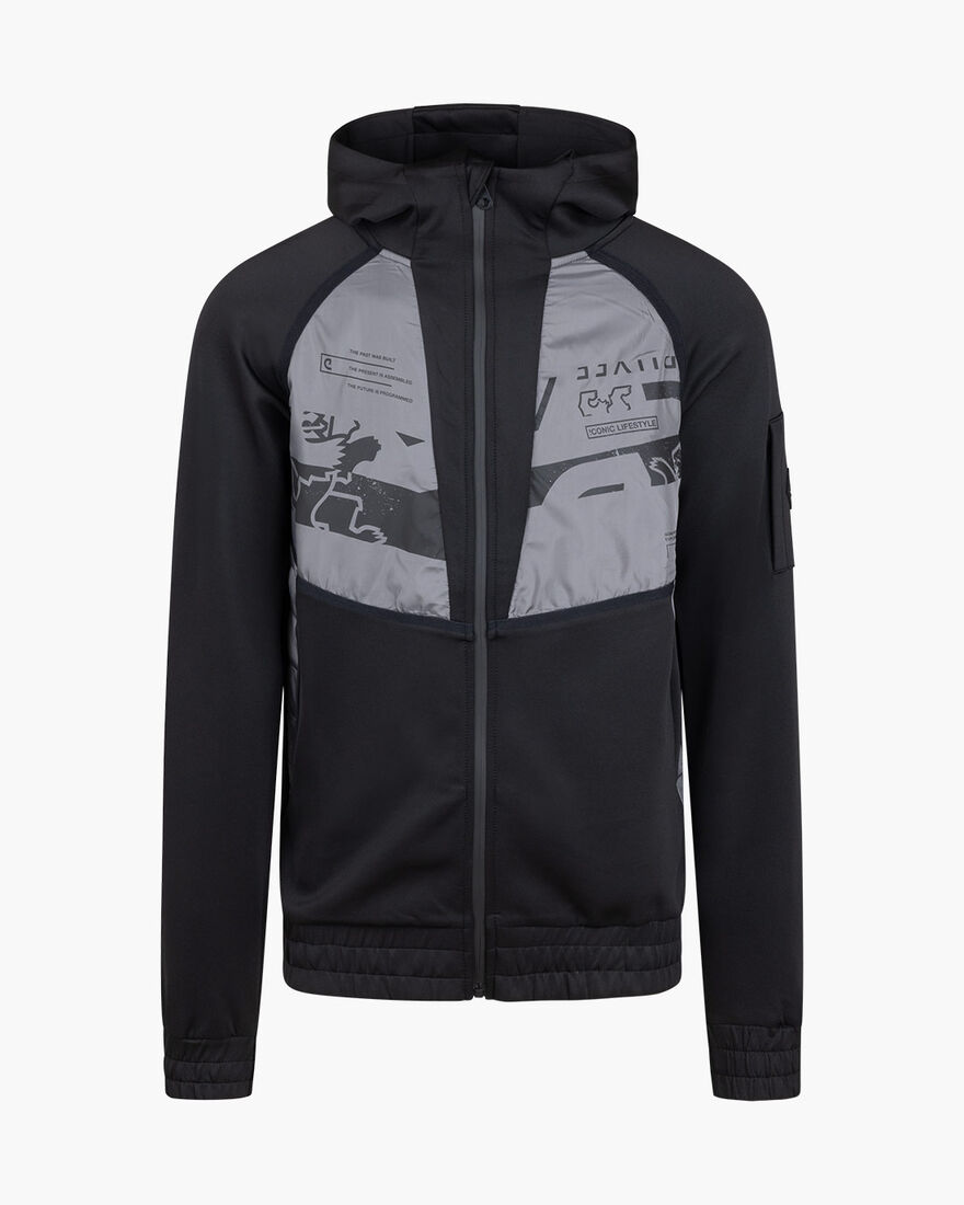 Moniro Track Top, Black, hi-res