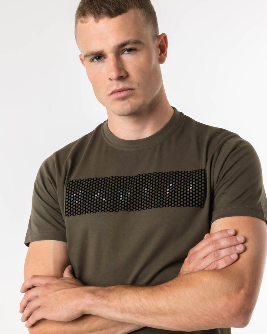 Camo Tee - 95% Cotton / 5% Elastane, Green, hi-res