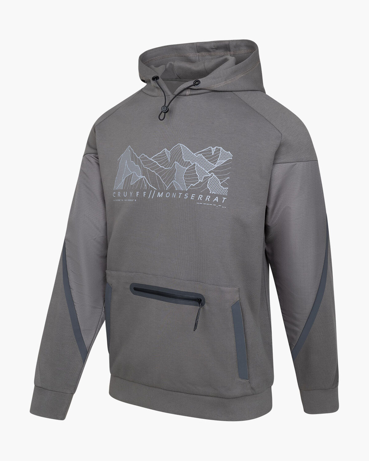 Montserrat Hoodie - Polyester / Cotton, Grey, hi-res