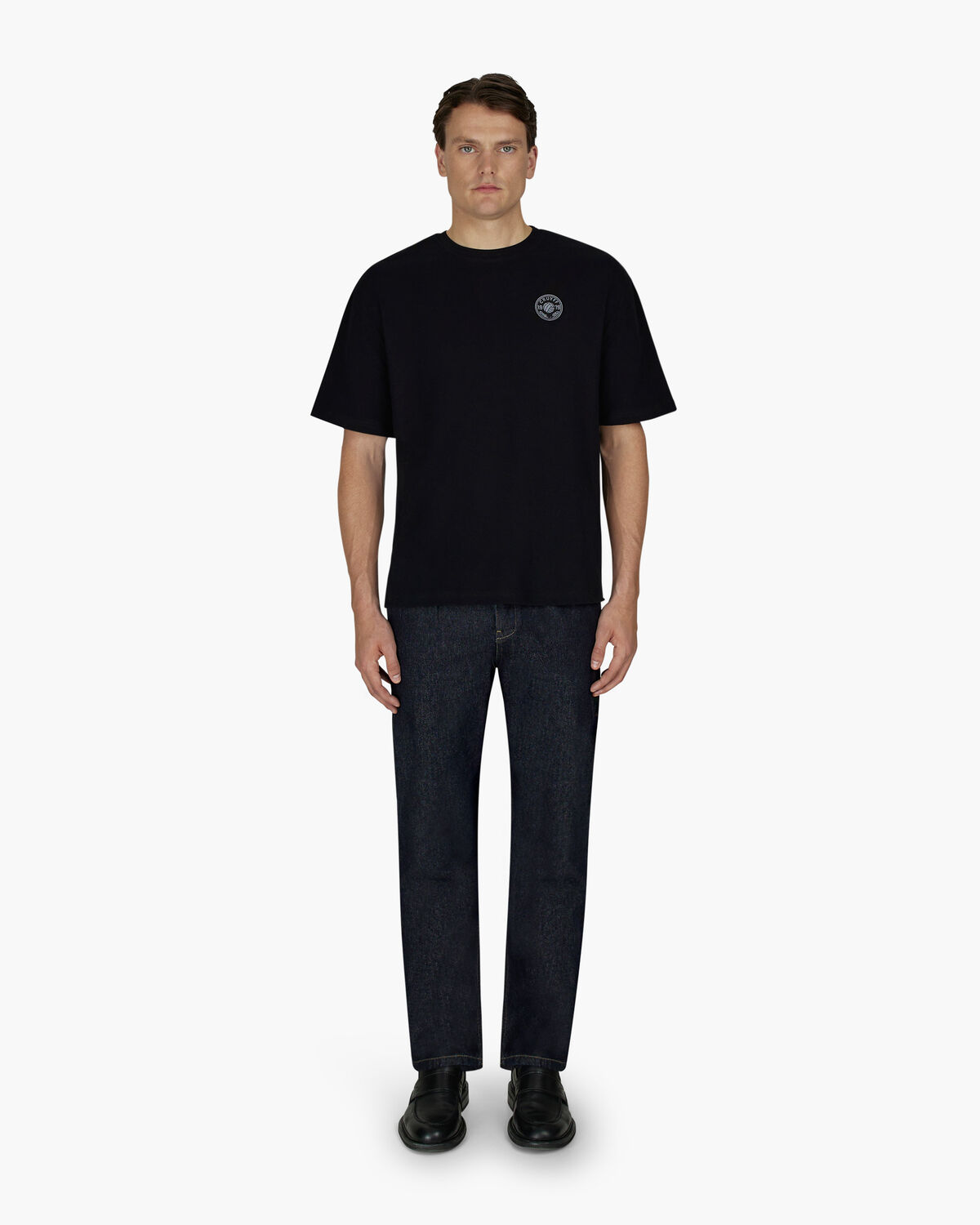 Retro Badge Tee, Black, hi-res