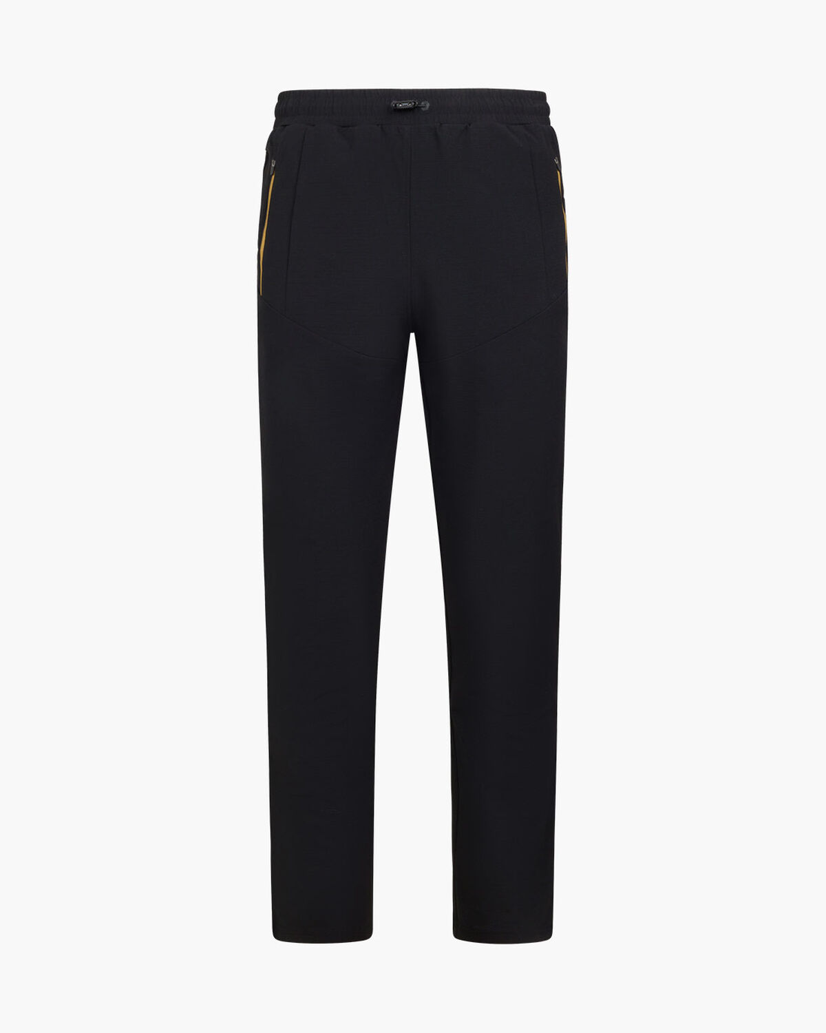 Ripstop Fleece Trackpants, Black/Gold, hi-res