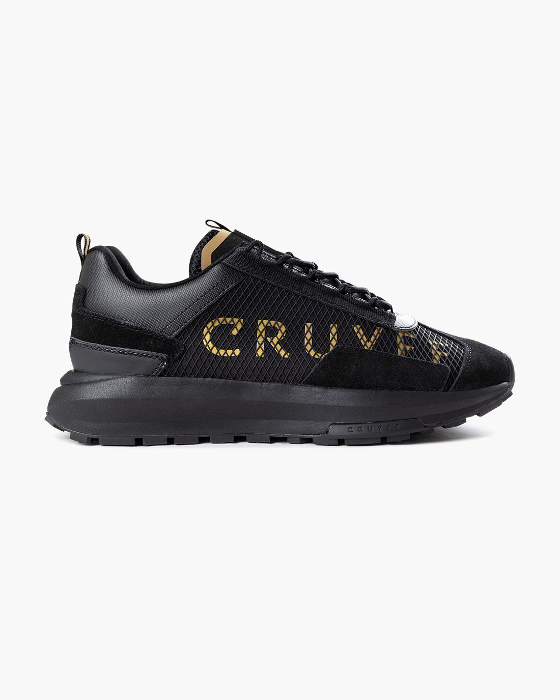 Cruyff trainers black and gold deals