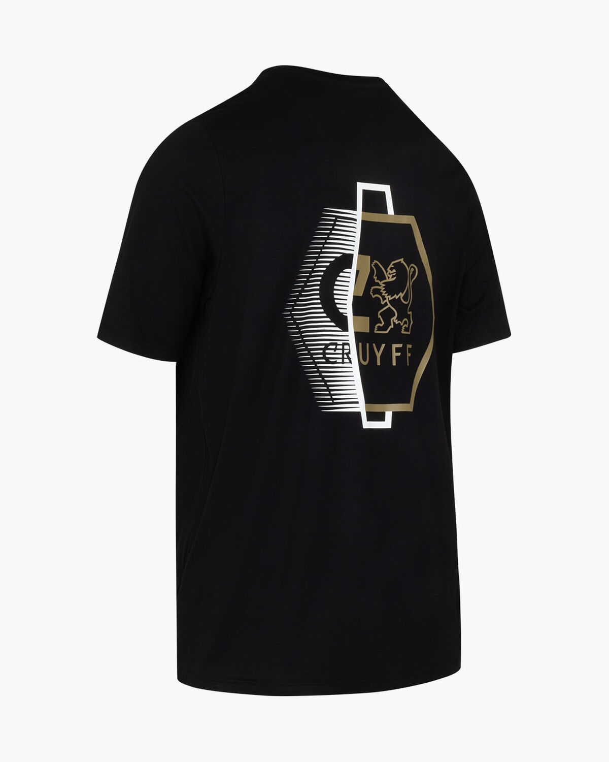 C-Lion Back Graphic Tee, Black/Gold, hi-res