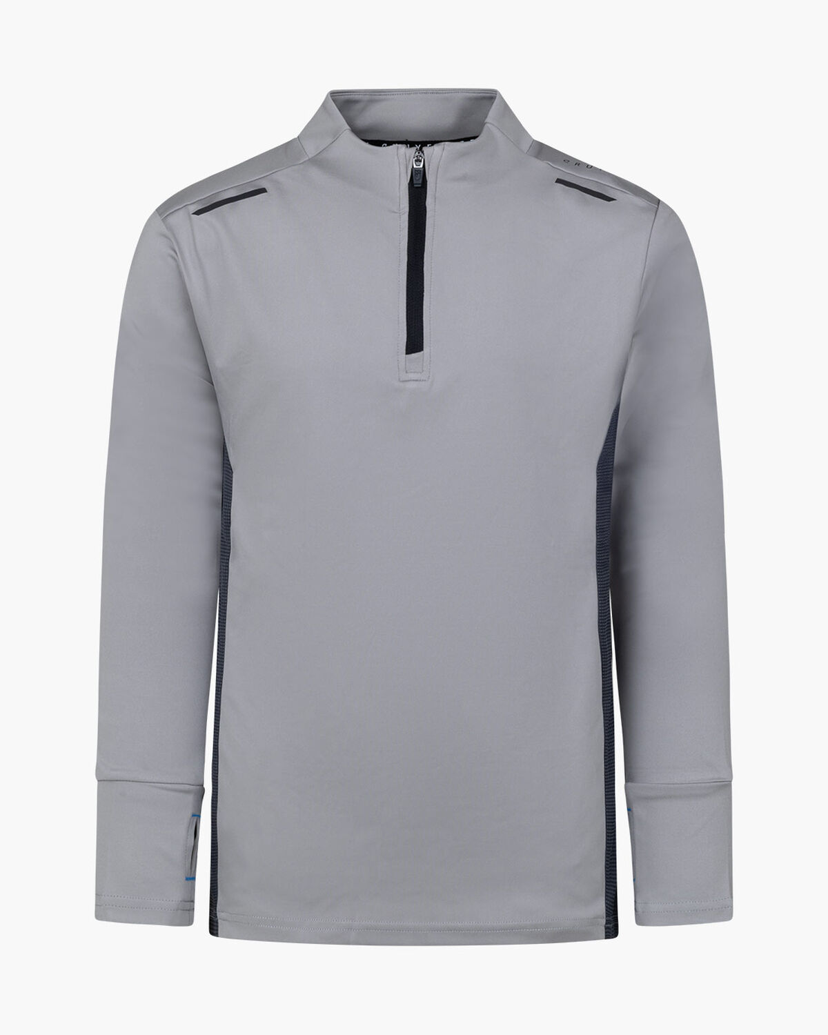 Metabolic 1/4 Zip LS Top, Grey, hi-res