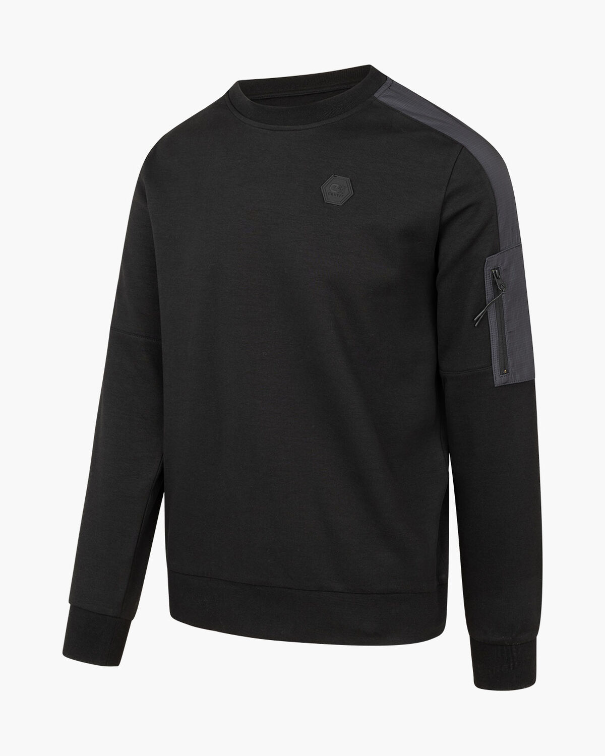Aiden Sweater - 80% Polyester 20% Cotton, Black, hi-res