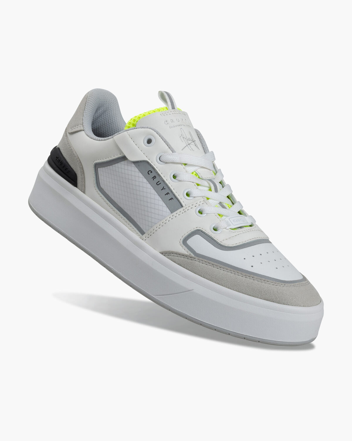 Endorsed Tennis, White/Yellow, hi-res
