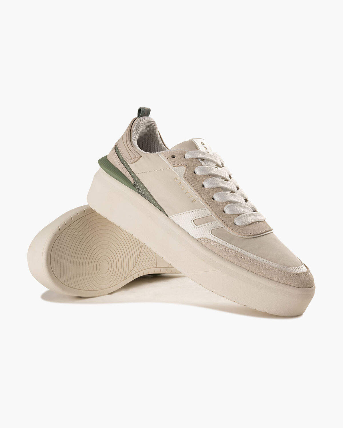 Cambria - Suede/Nylon, White/Green, hi-res