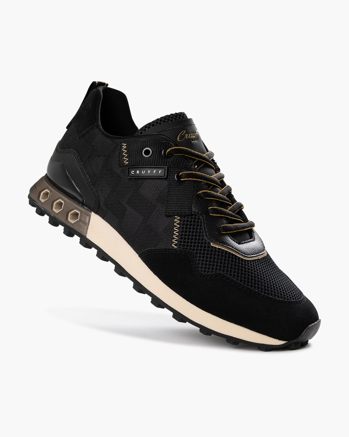 Superbia Hex - Teknit Mesh/Suede, Black/Gold, hi-res