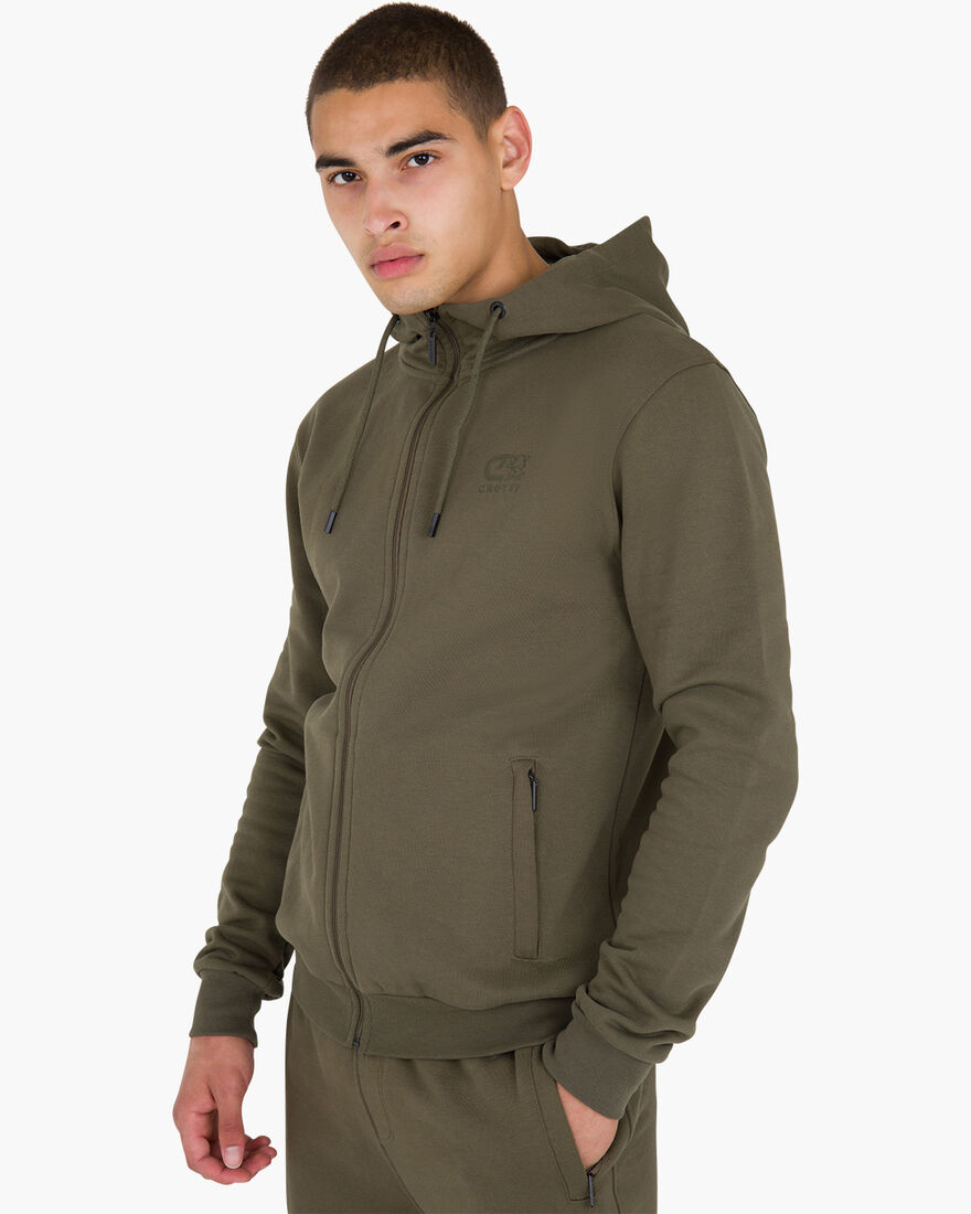 Hernandez Zip Thru Hood, Green, hi-res