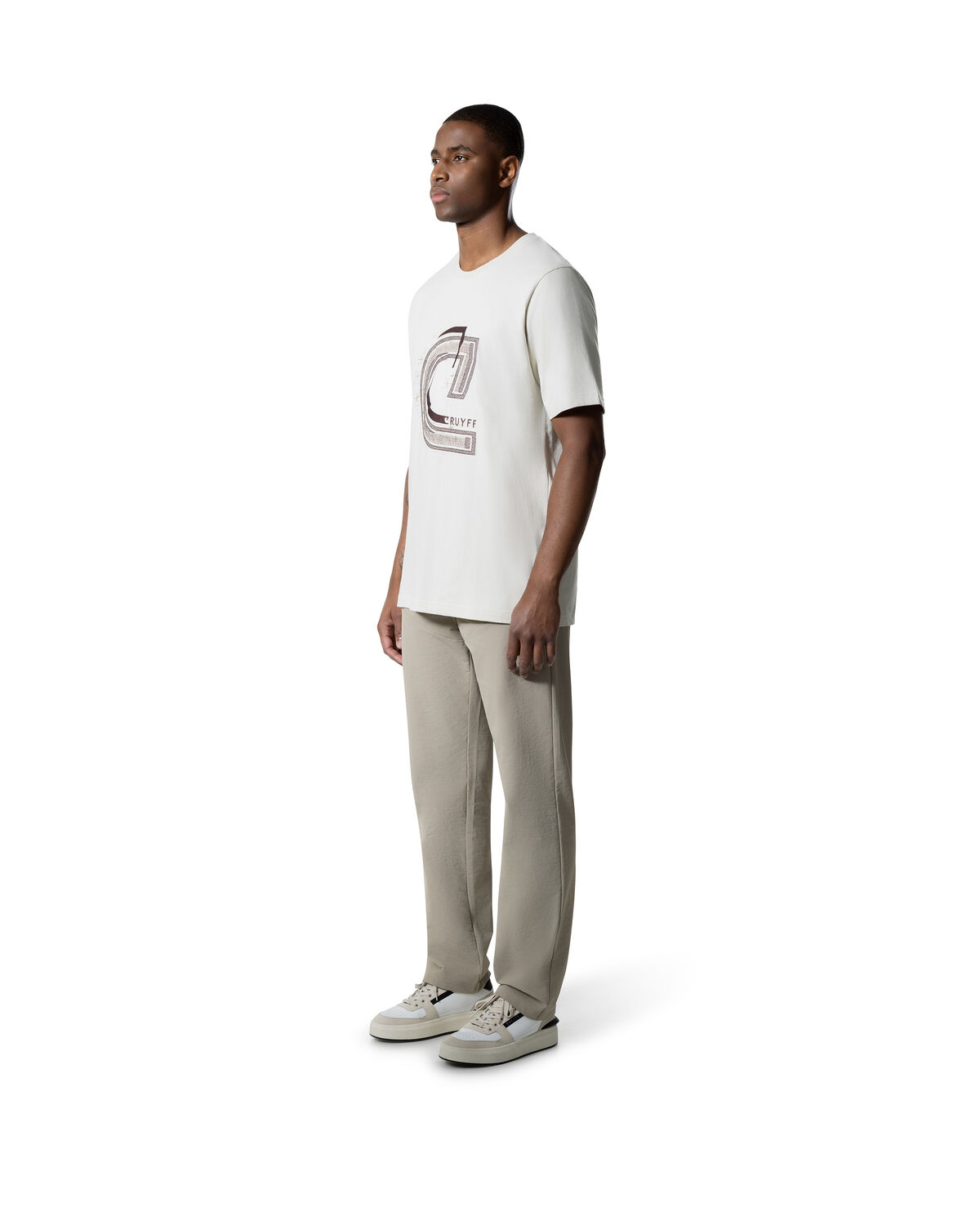 C-Logo Embro Tee, Off white, hi-res