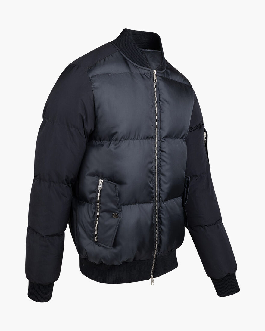 Aneto Bomber - Recycled Polyester, Black, hi-res