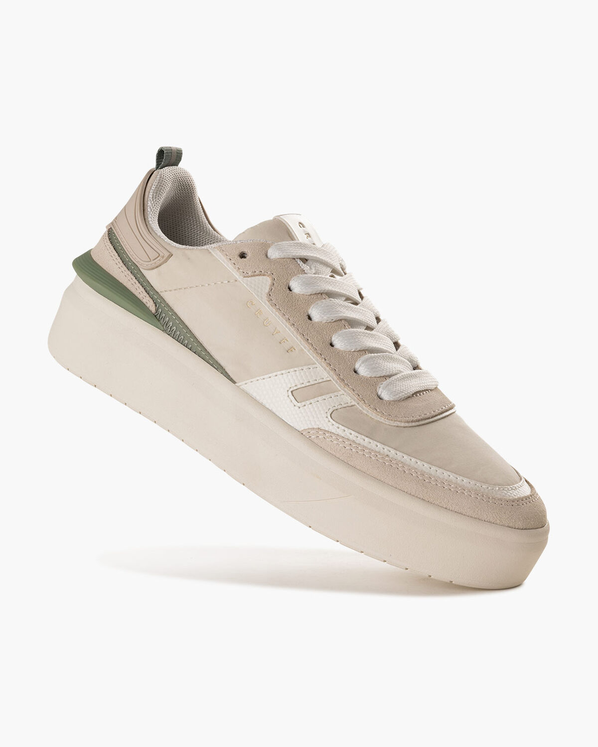 Cambria - Suede/Nylon, White/Green, hi-res
