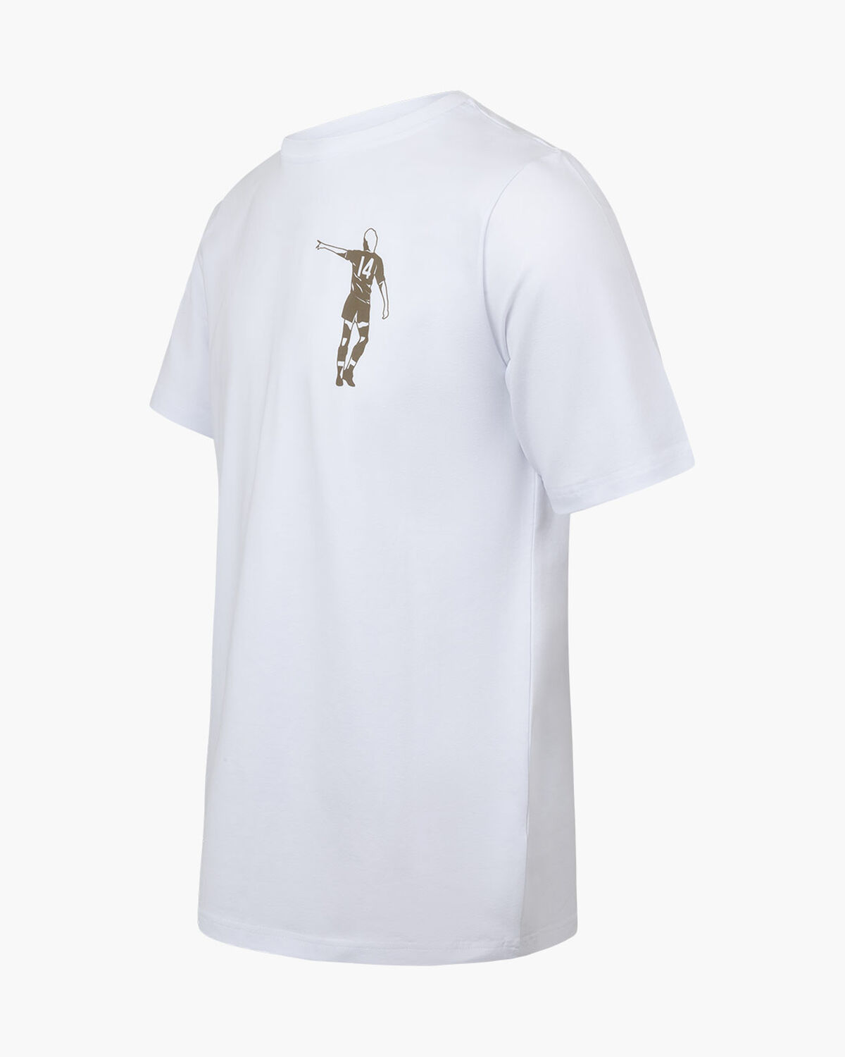 Dos Rayas Print Tee, White/Gold, hi-res