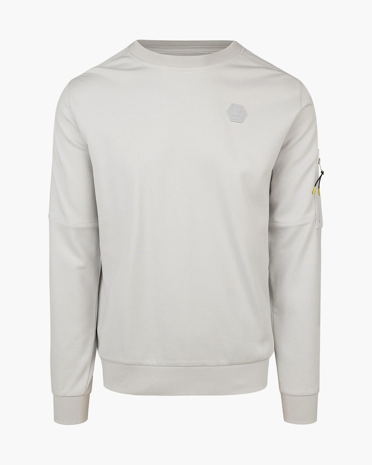 Aiden Sweater - 80% Polyester 20% Cotton, Light Grey, hi-res