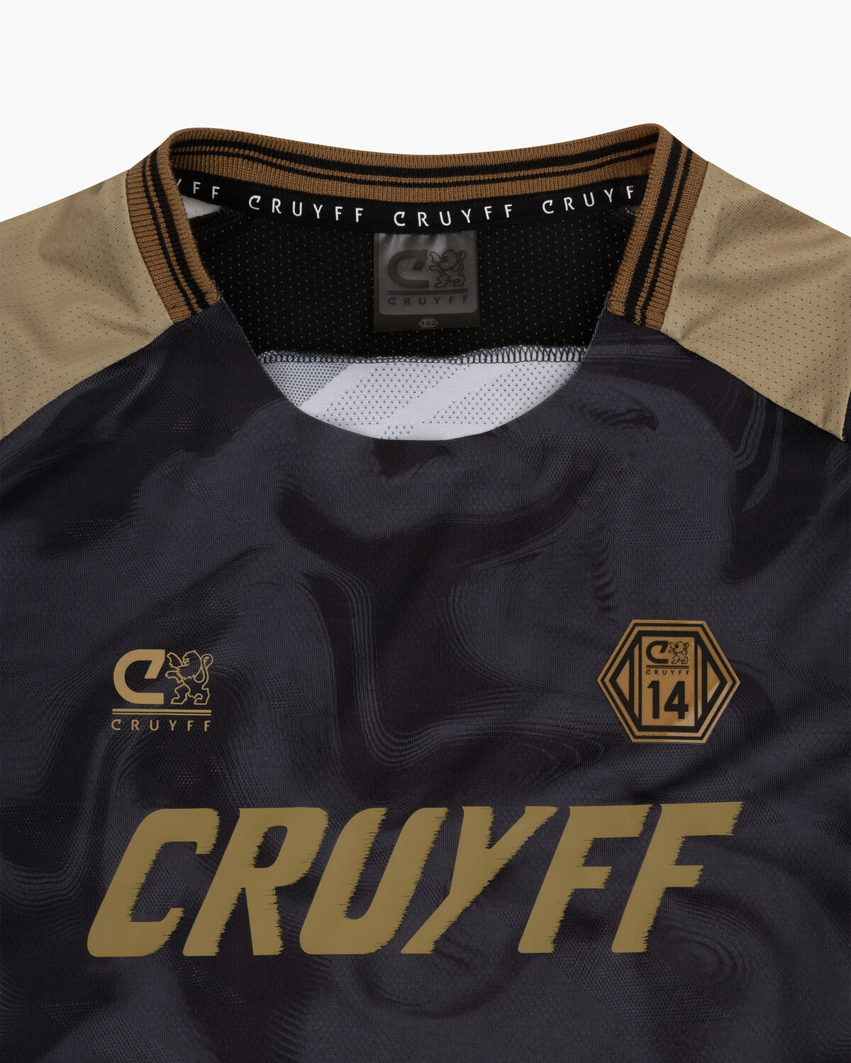 Defense Tee, Black/Gold, hi-res