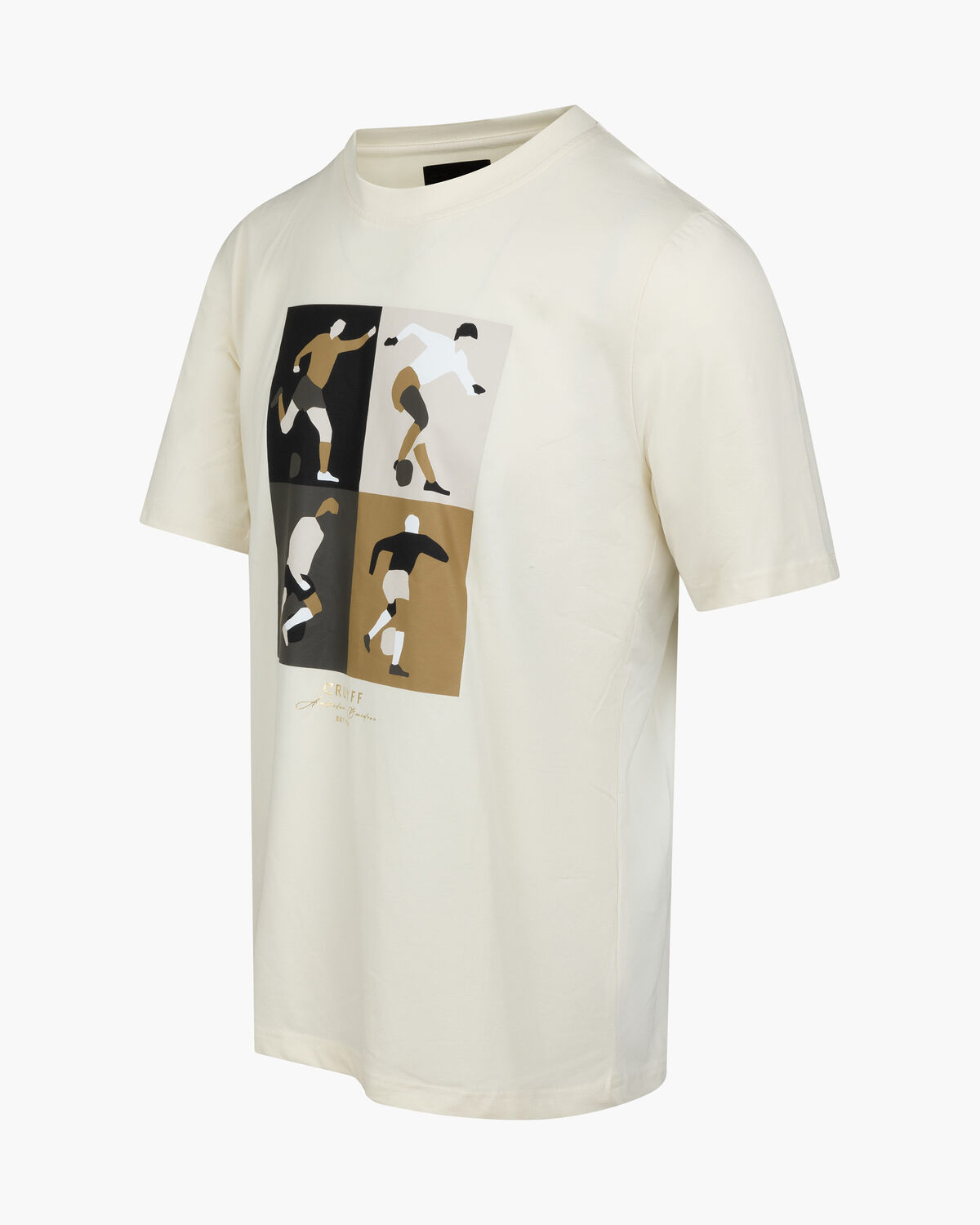 Cruyff Turn Tee, White/Orange, hi-res