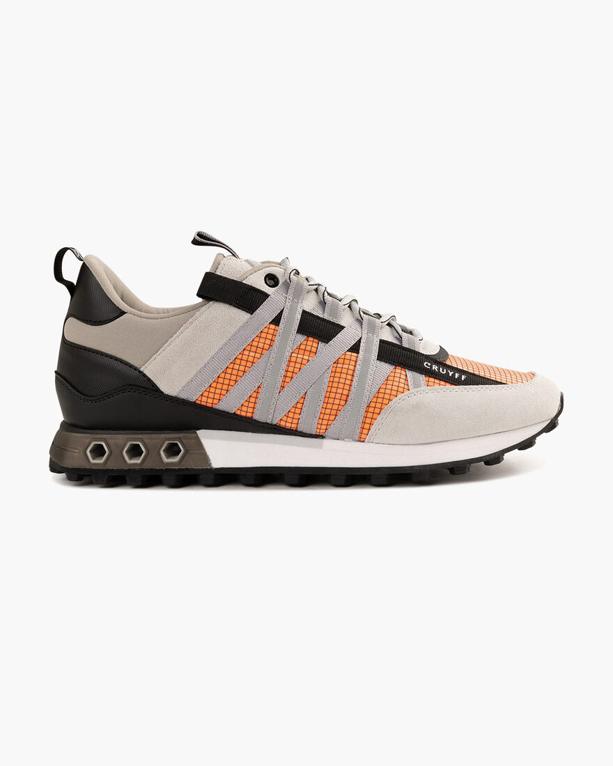 Fearia Hex - Grid Ripstop/Suede, Grey/Orange, hi-res