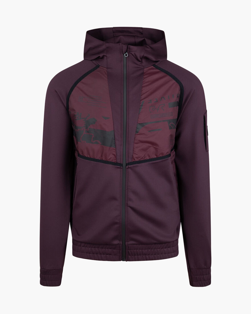 Moniro Track Top, Wine, hi-res