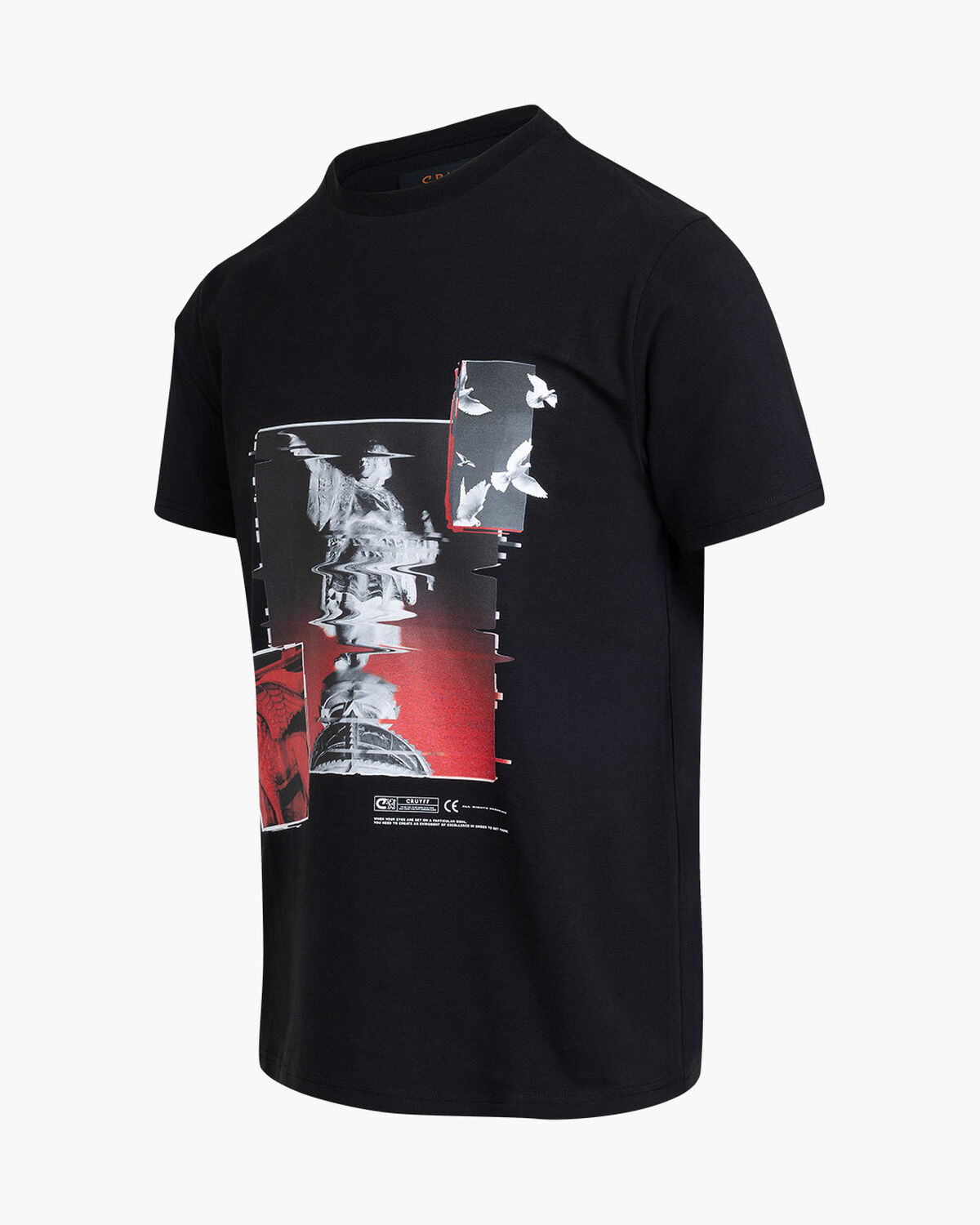Columbus Tee - 95% Cotton/ 5% Elastan, Black, hi-res