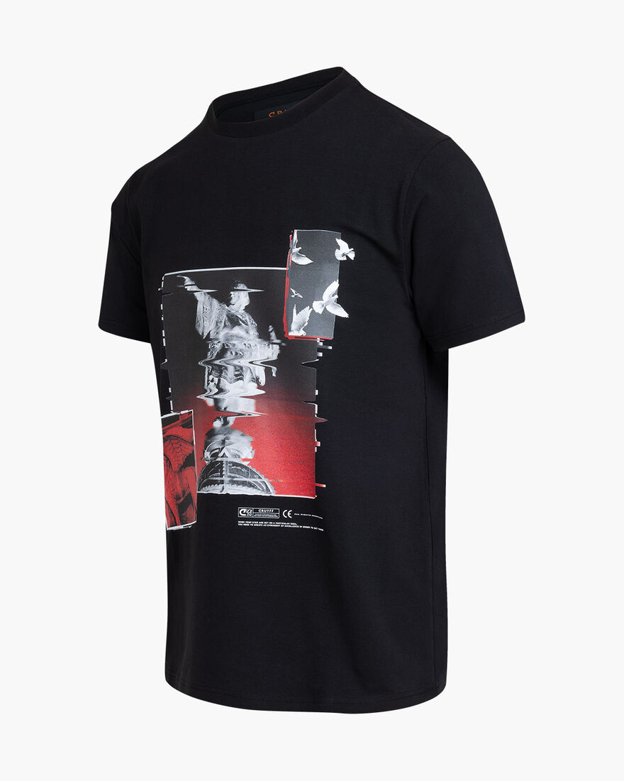 Columbus Tee - 95% Cotton/ 5% Elastan, Black, hi-res