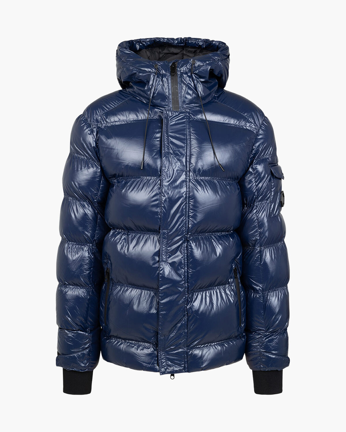 Trentini Puffer Jacket - 100% Polyester, Navy, hi-res
