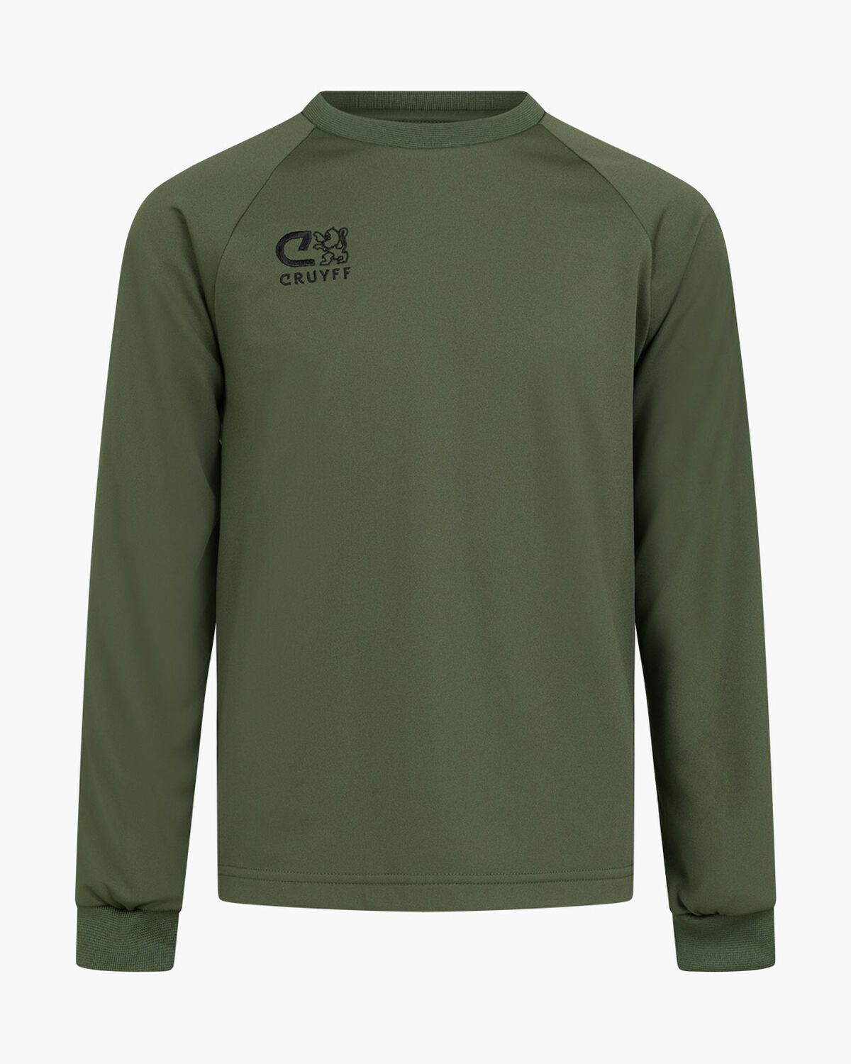 Cruyff Turn Tech Crew Top Junior, Green/Green, hi-res