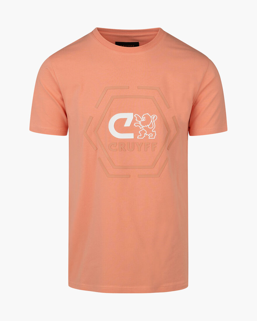 Kane Tee - 95% Co 5%Ea, Coral, hi-res