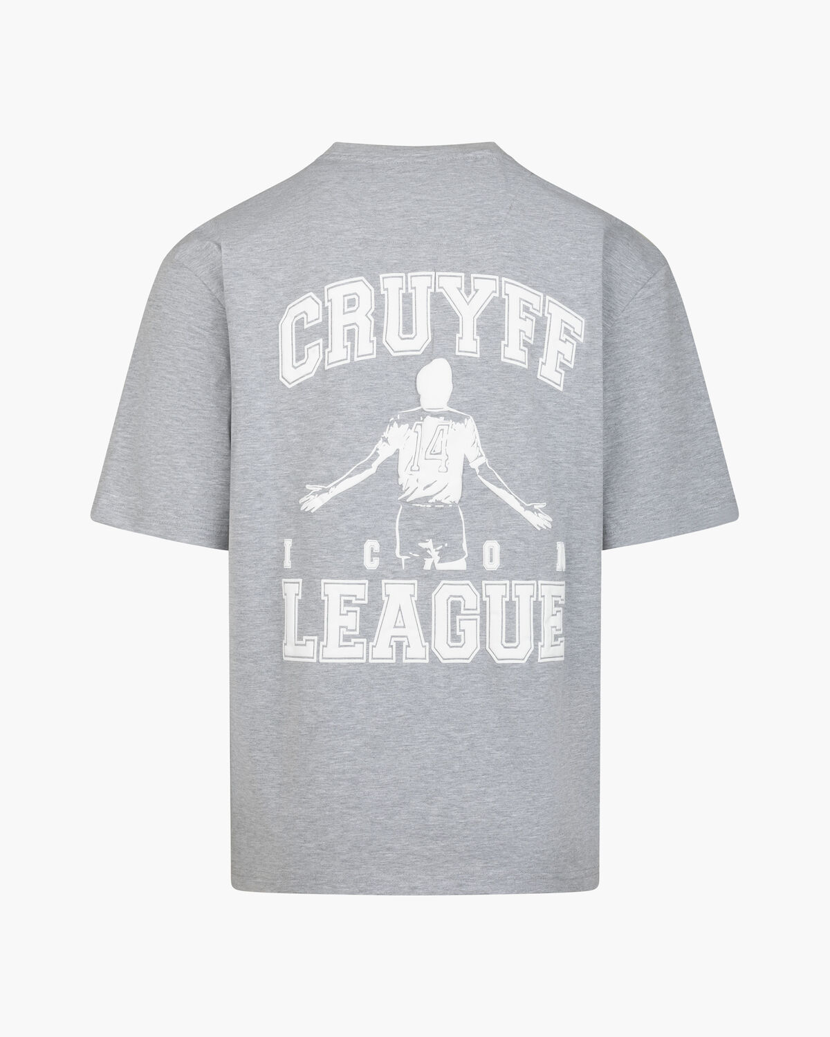 Cruyff League Tee, Grey/Grey, hi-res