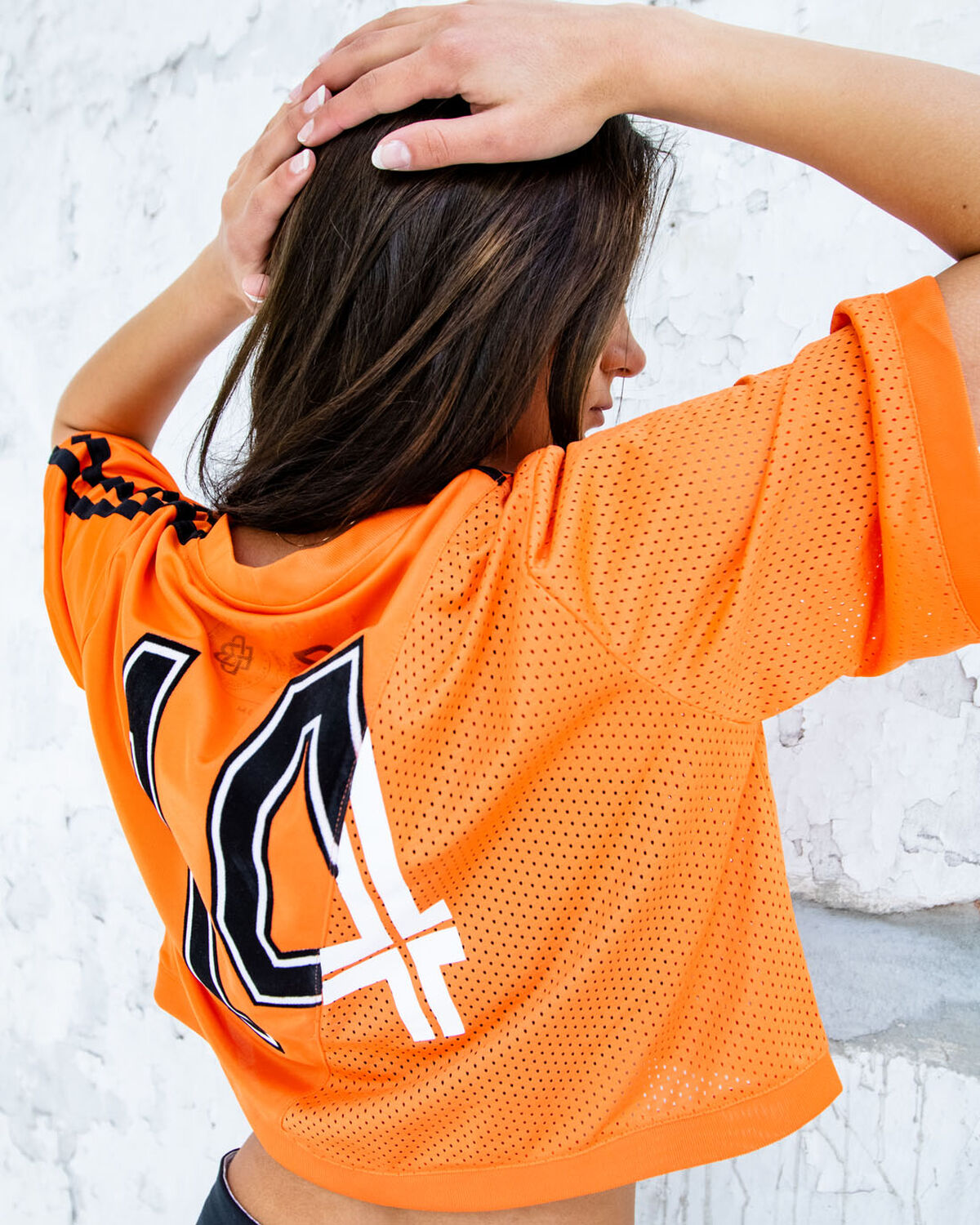 Cruyff Euro Croptop, Orange, hi-res