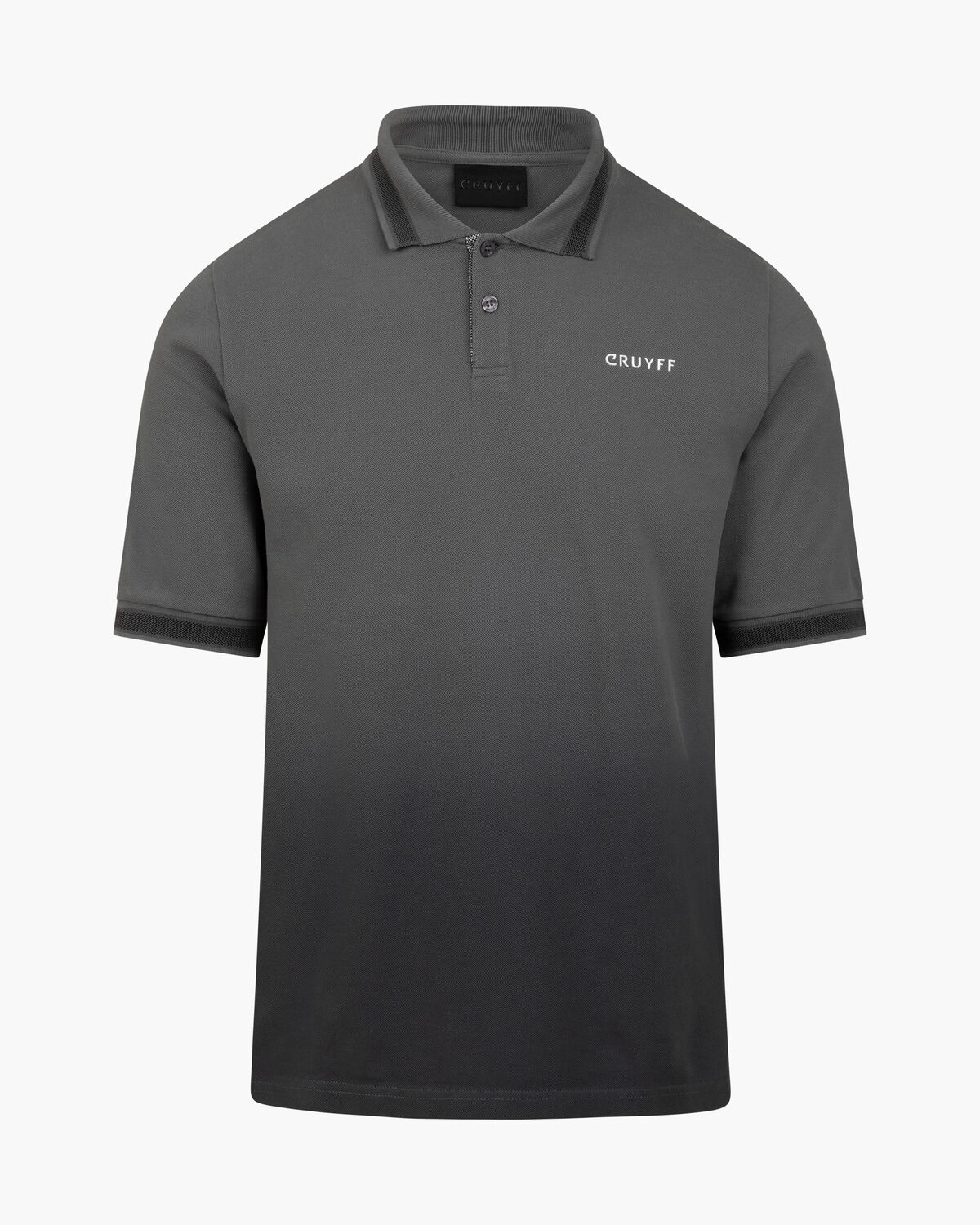 Gradient Polo, Charcoal Grey, hi-res