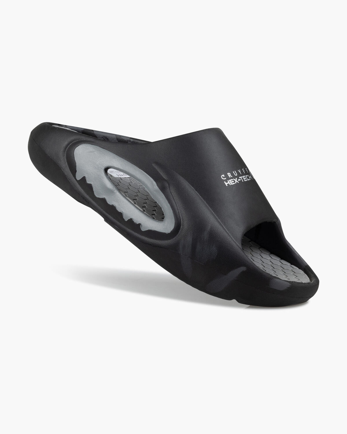 Recovery Hex-Tech slide, Black/Grey, hi-res