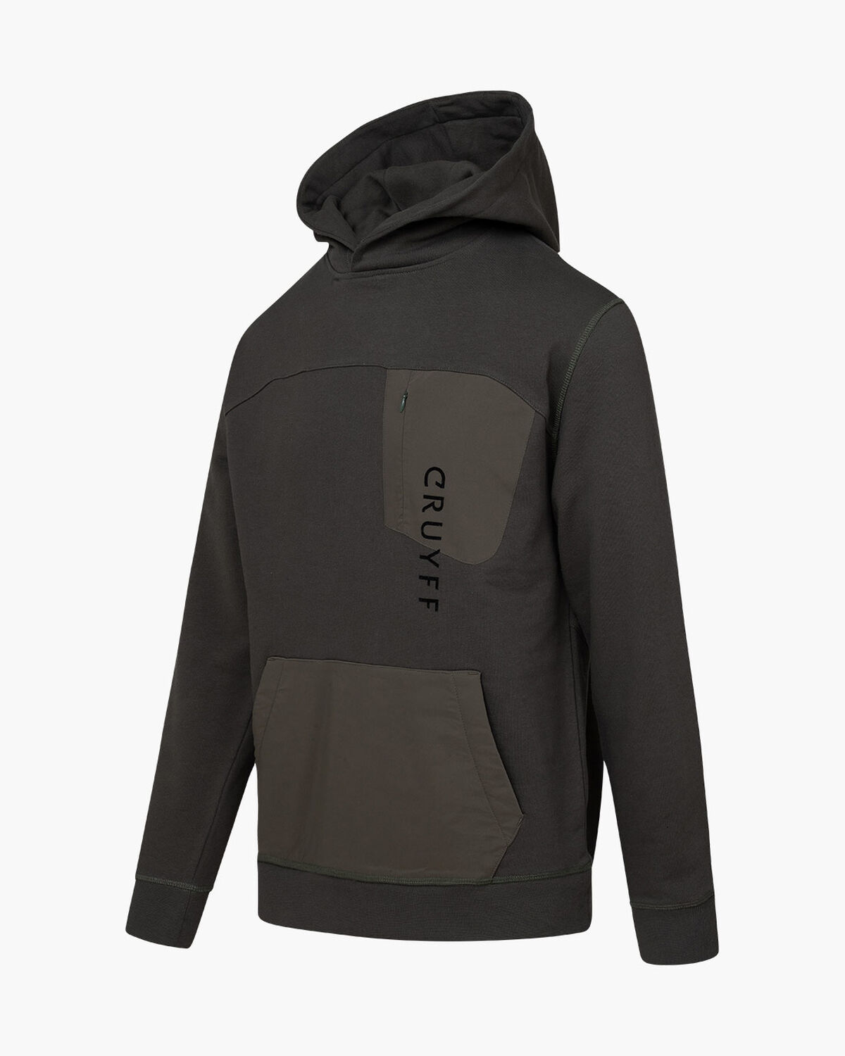 Quinn Hoodie - 100% Cotton, Army green, hi-res