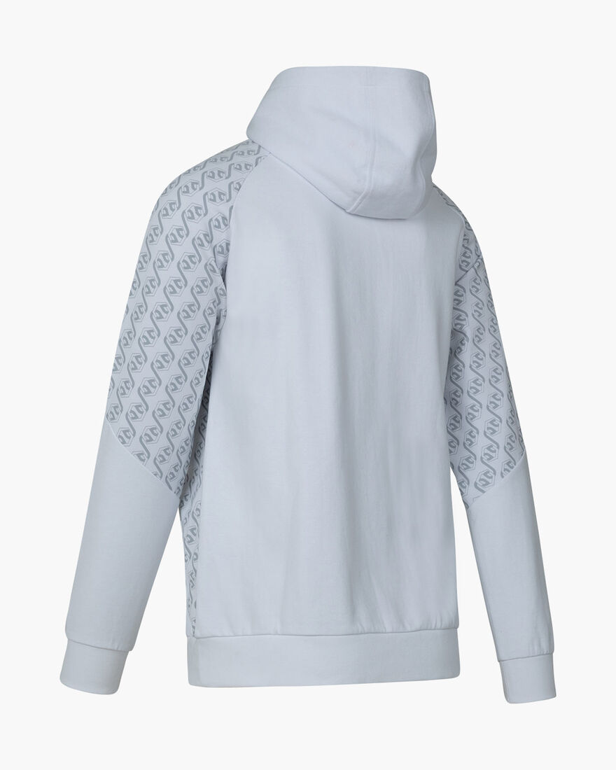 Chain Repeat Hoodie, White/Silver, hi-res