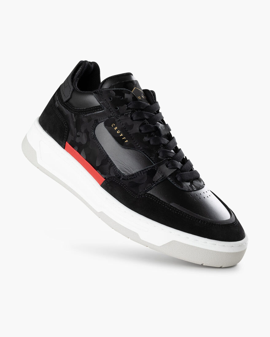 Nemes Mid - Soft Nappa/Camo leather, Black/Red, hi-res