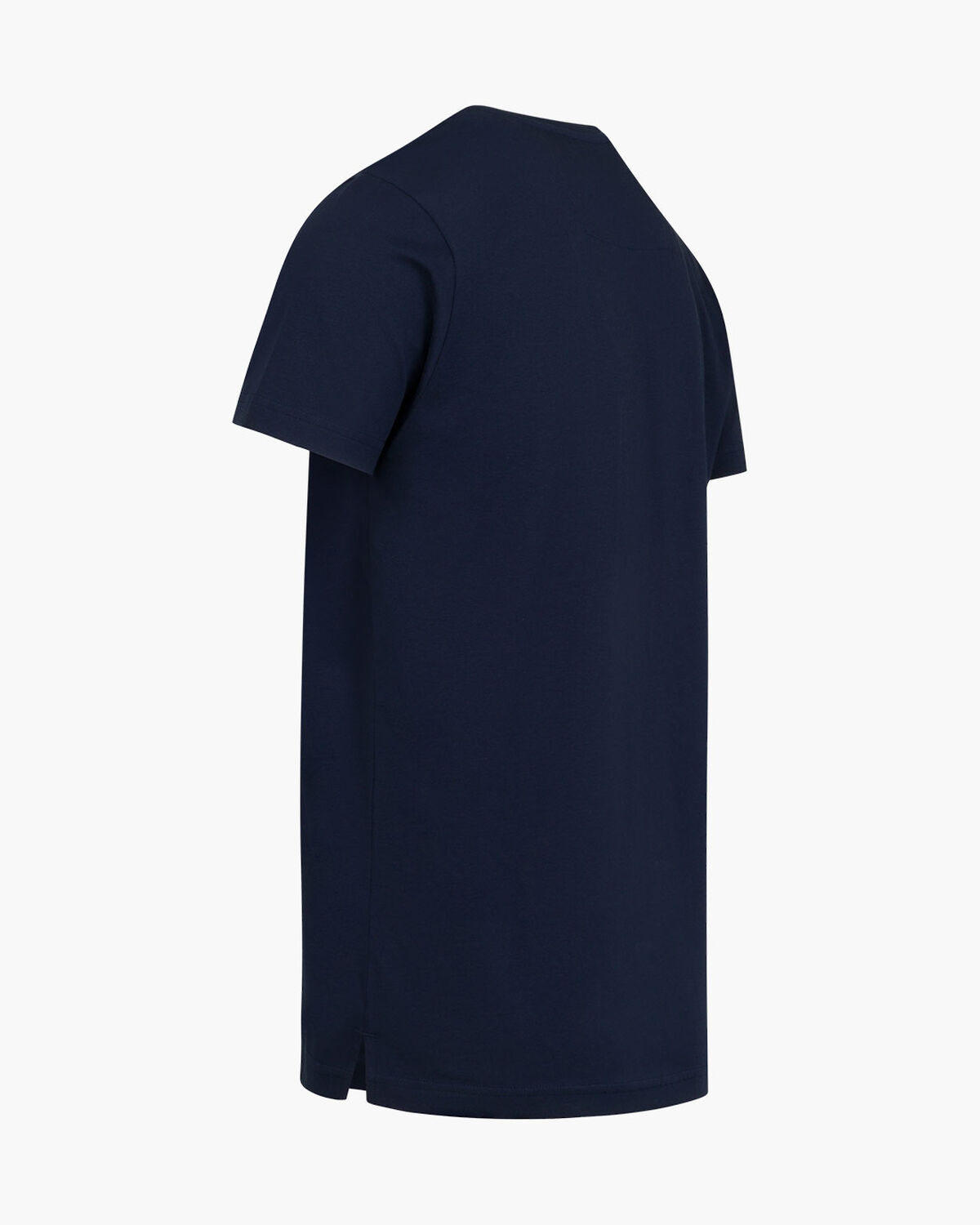 Glossy Chest Print Tee, Navy, hi-res