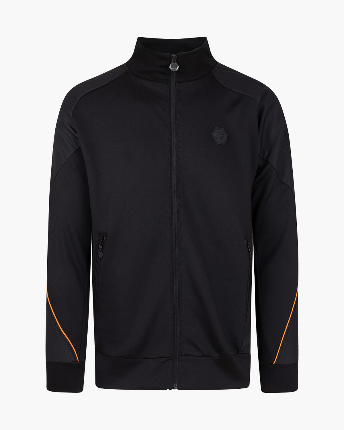 Saul Track Top, Black, hi-res