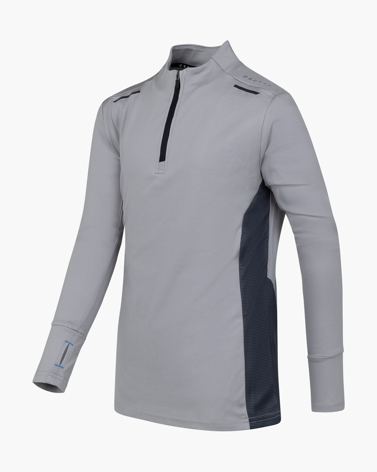 Metabolic 1/4 Zip LS Top, Grey, hi-res