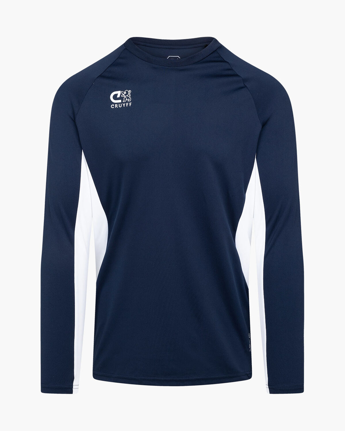 Cruyff Tech Turn LS Shirt, Navy/White, hi-res