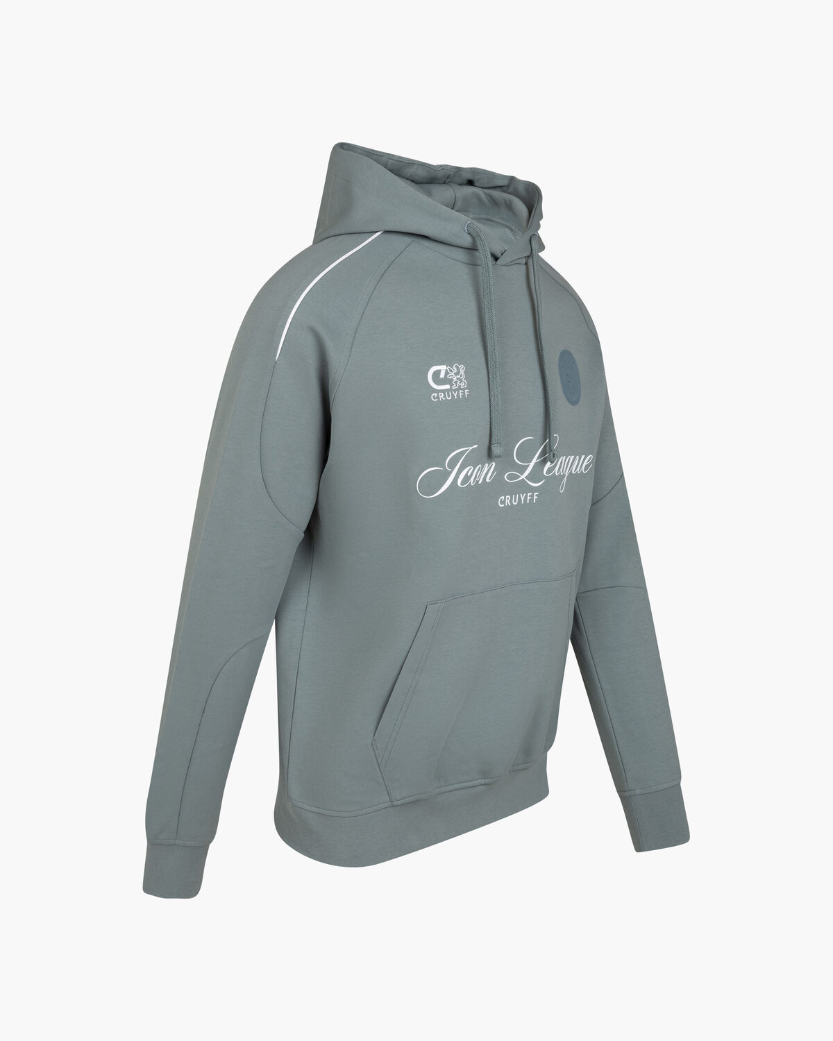 Icon League Hoodie, Grey/Blue, hi-res