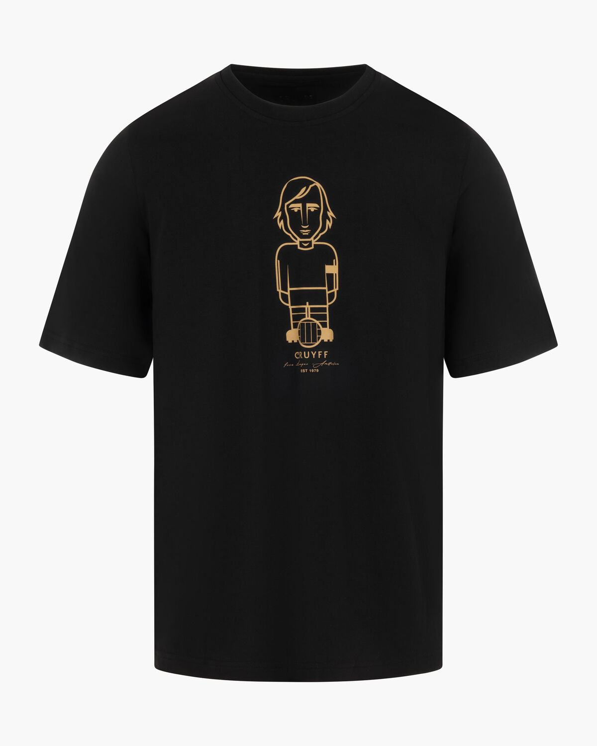 Cruyff Avatar Tee, Black/Gold, hi-res