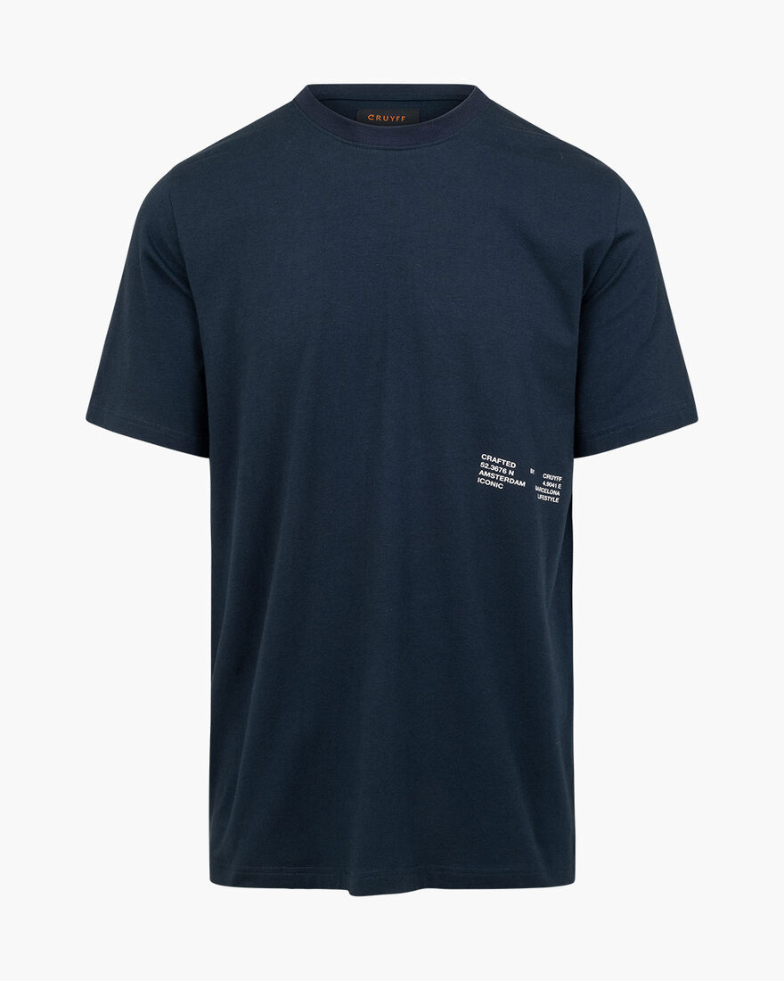 Mica Tee - 95% Cotton 5% Elastane, Blue Nights, hi-res