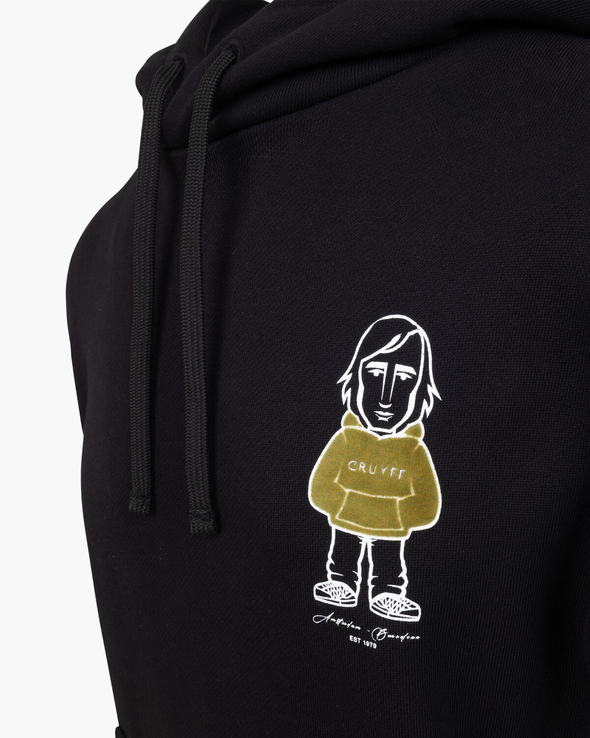 Cruyff Avatar Hoodie, Black/Gold, hi-res