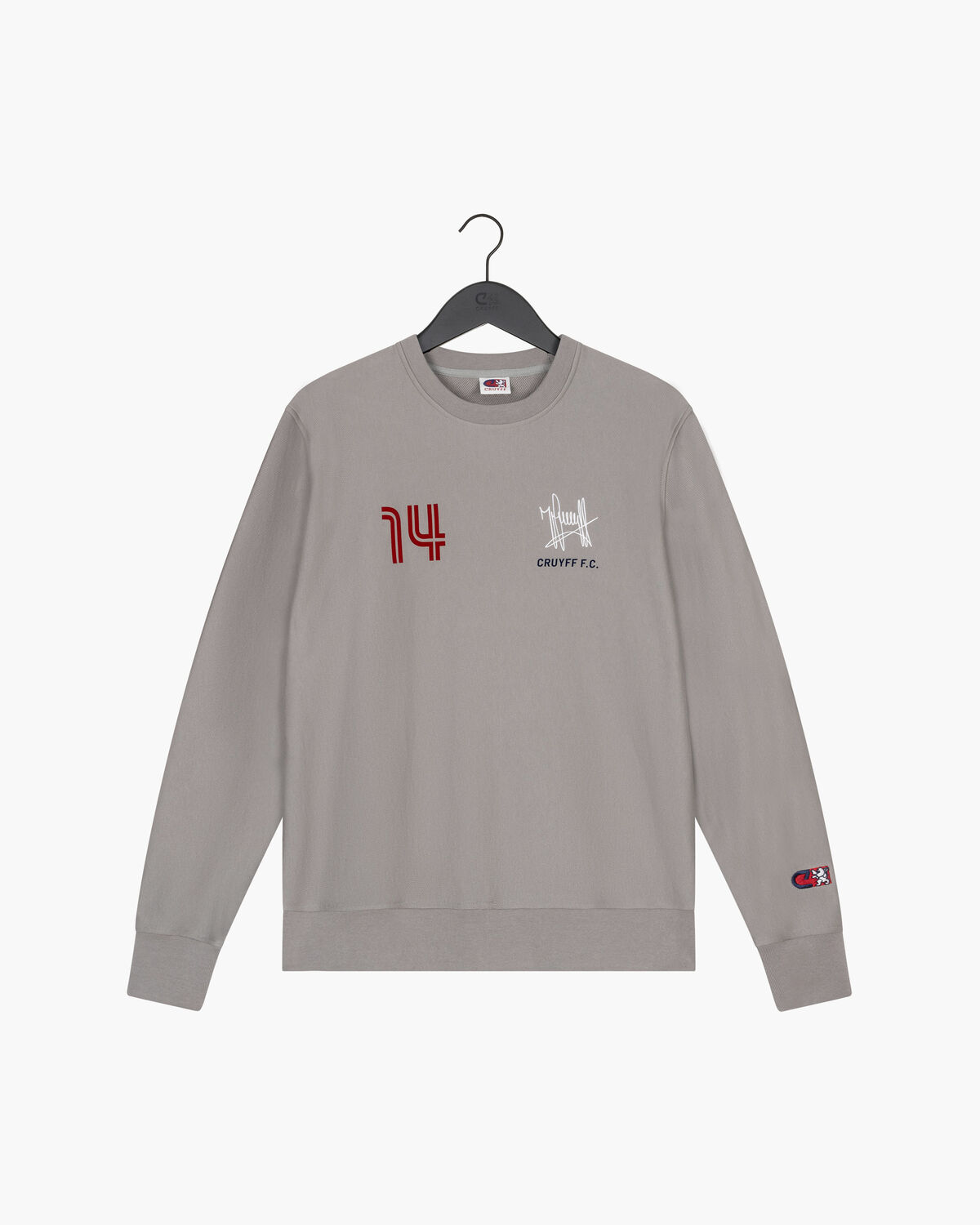 Heritage Johan Sweatshirt Crewneck, Grey Melange, hi-res