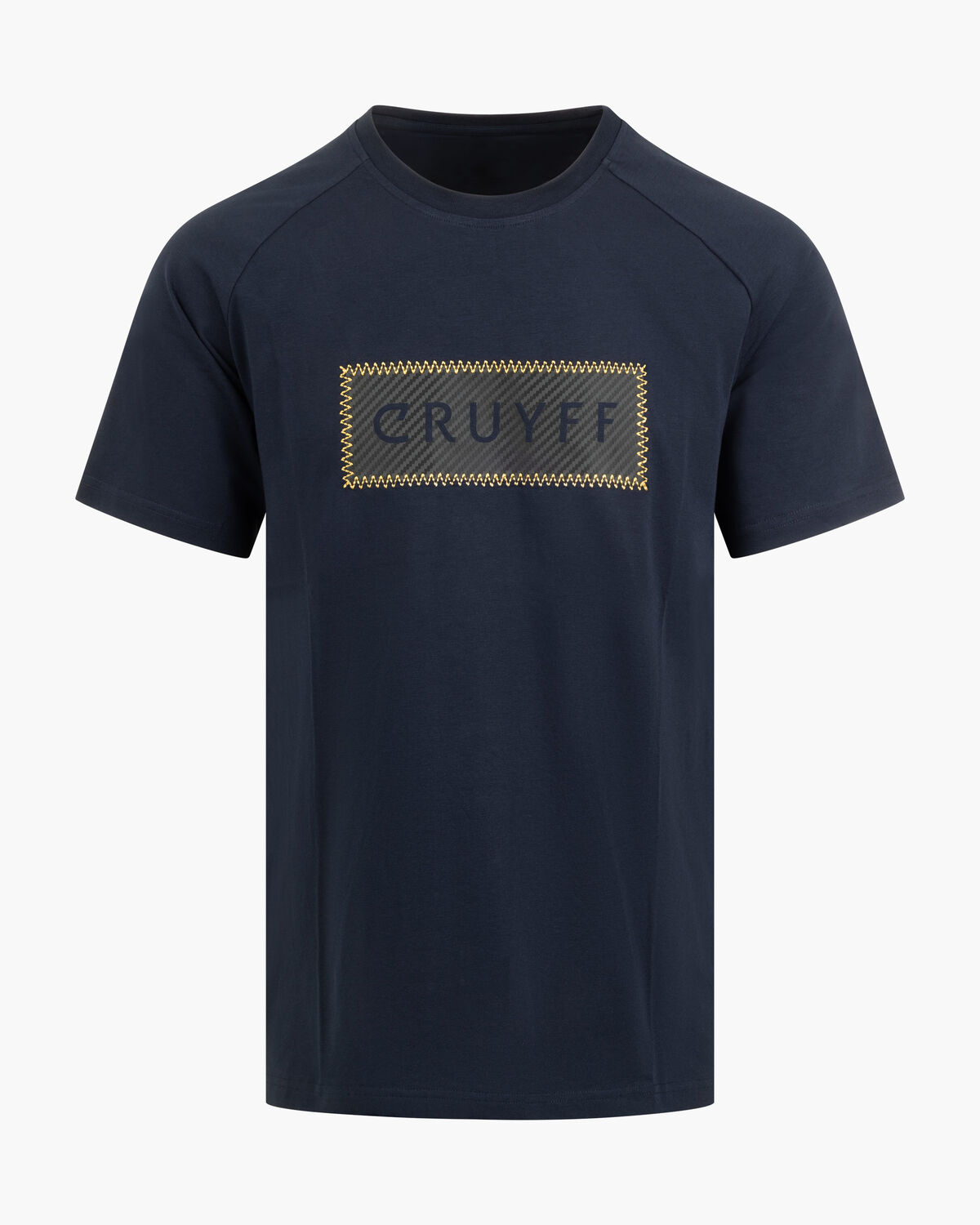 Fuzeknit Lasercut Tee, Blue/Gold, hi-res