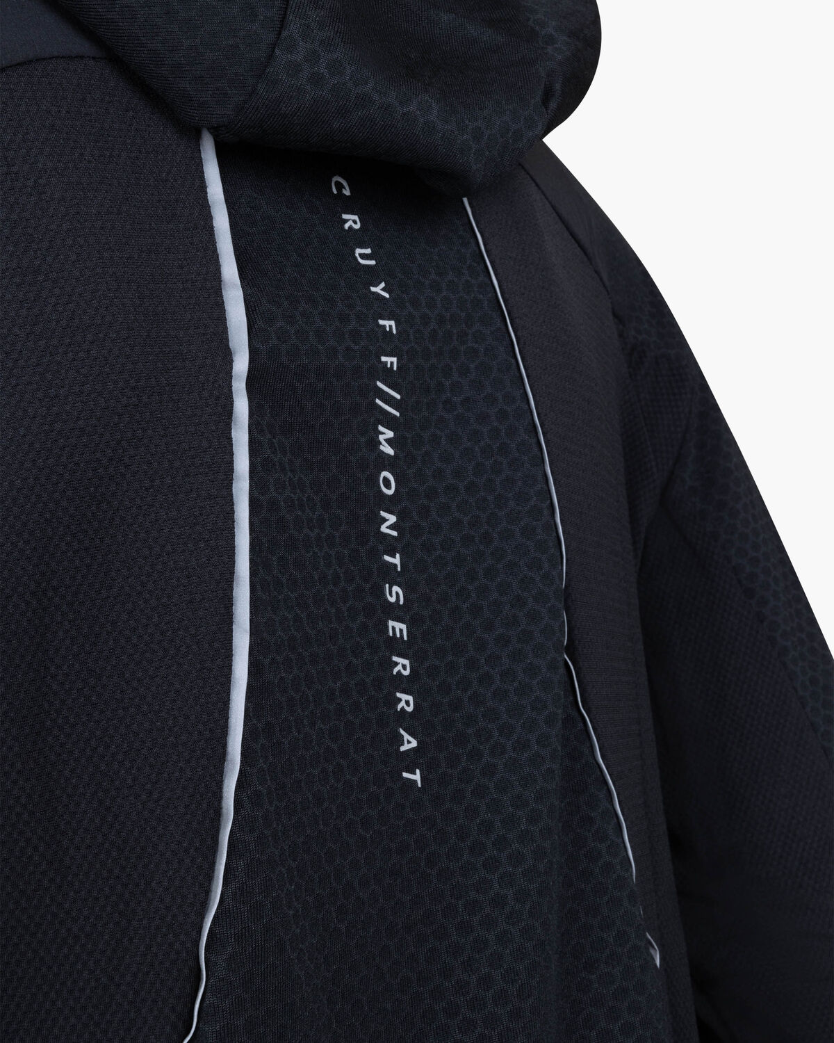 Solar 1/4 Zip Hood, Black, hi-res