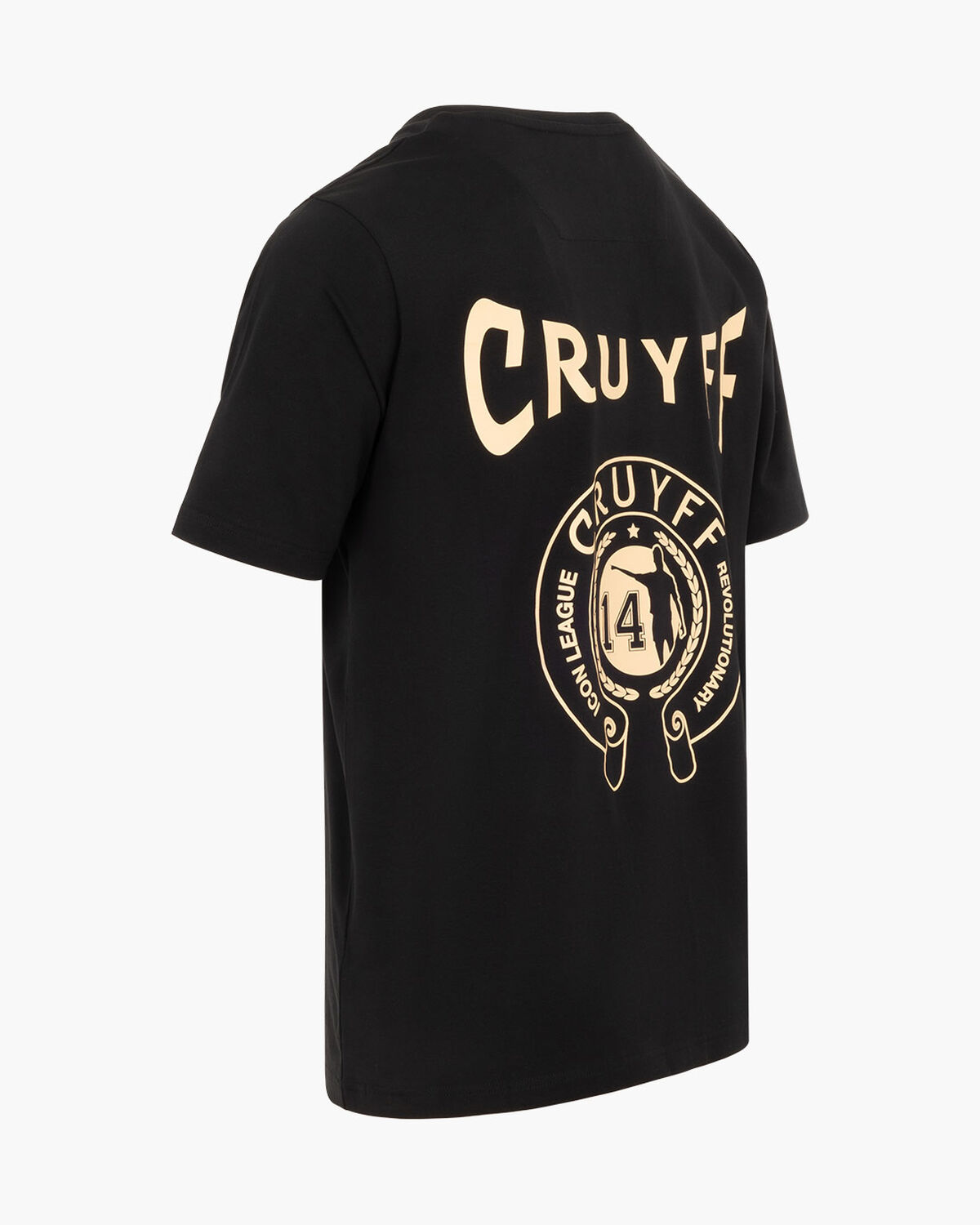 League Logo Tee, Black/Gold, hi-res