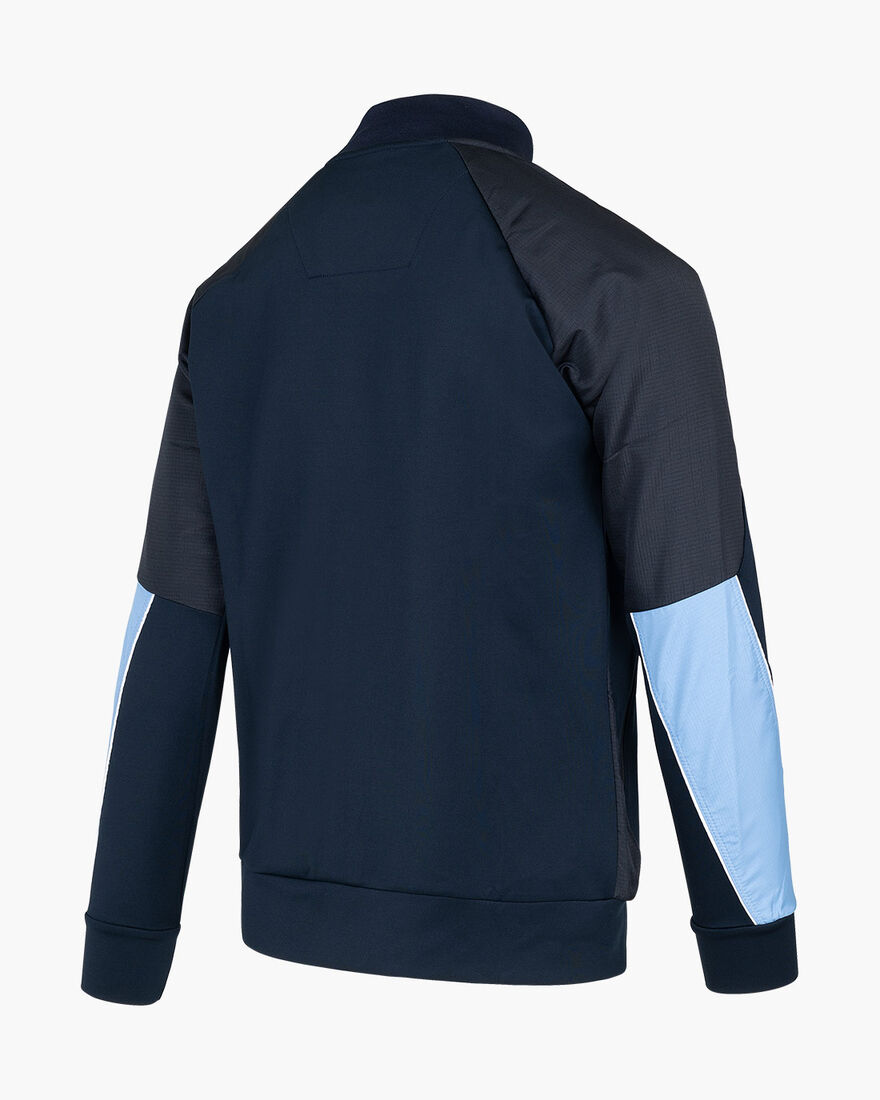 Saul Track Top - Scuba / lightweight crinkle ripst, Blue, hi-res
